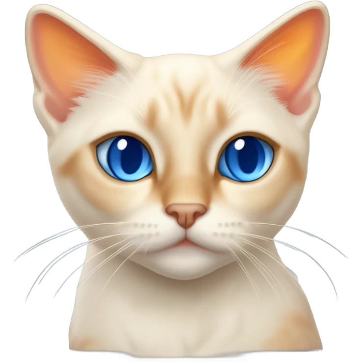 Flame point siamese cat emoji