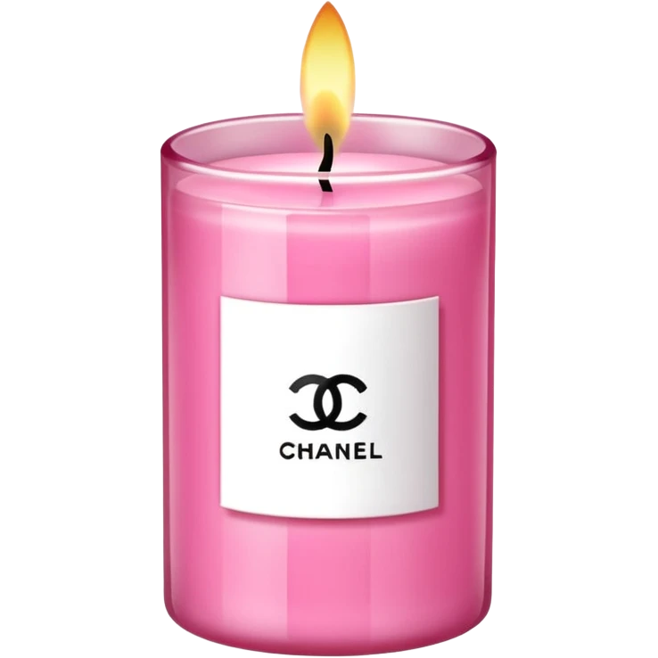 Chanel candle pink emoji