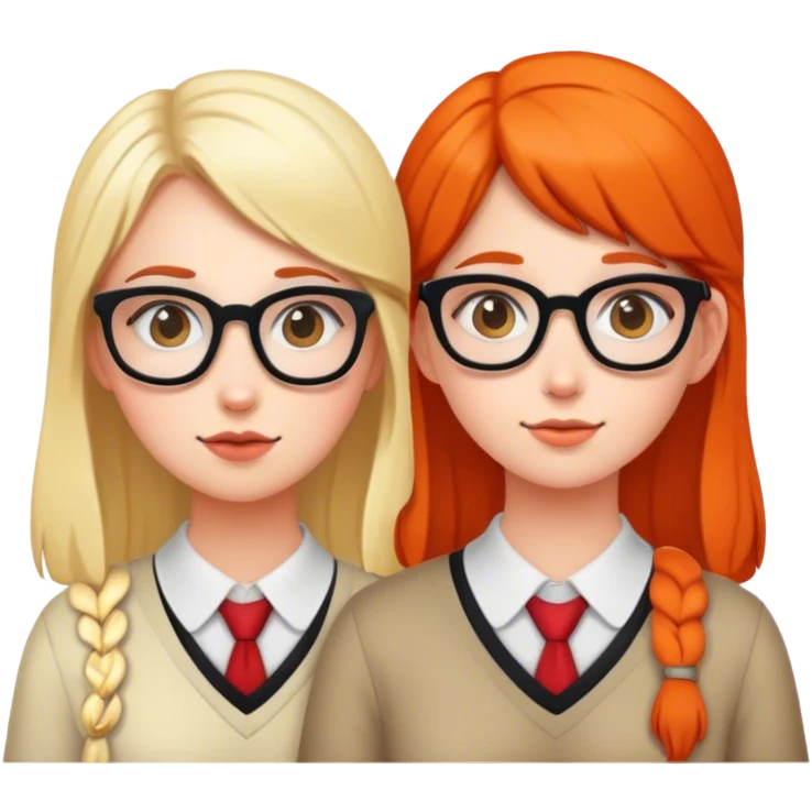Two nerd girls  emoji