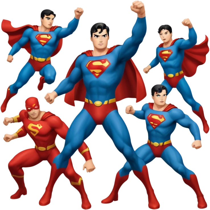 A comic book depicting the Superman Wars emoji