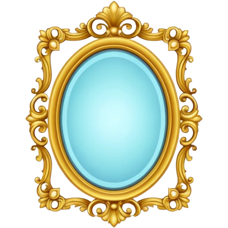 Golden mirror – Fancy frame, glowing

































 emoji