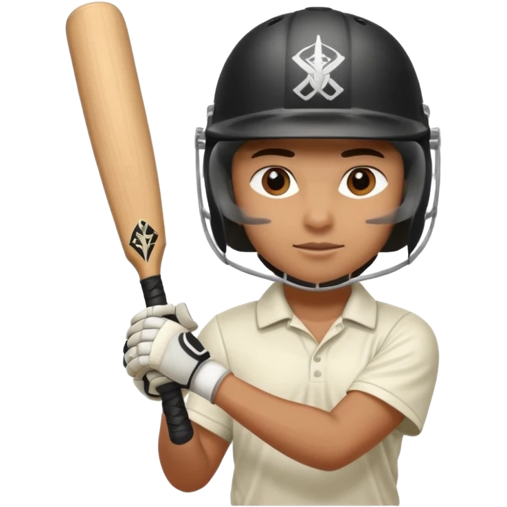 A cricket player emoji