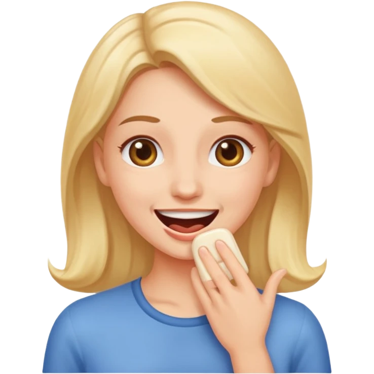 woman burping emoji