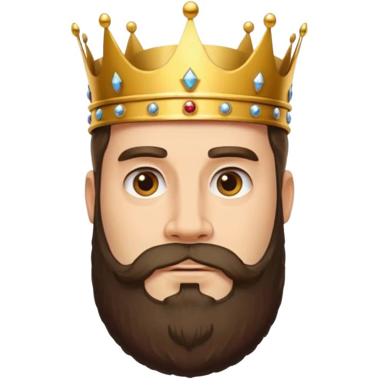 big bearded king emoji