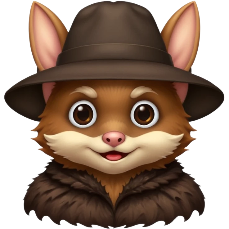 bat with hat emoji