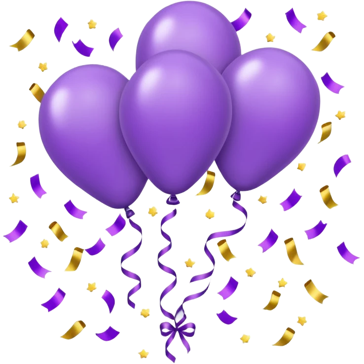 party decor  lilac  emoji
