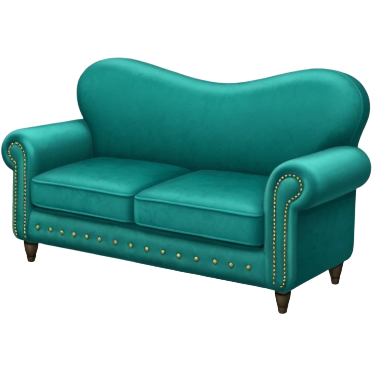 teal couch long emoji