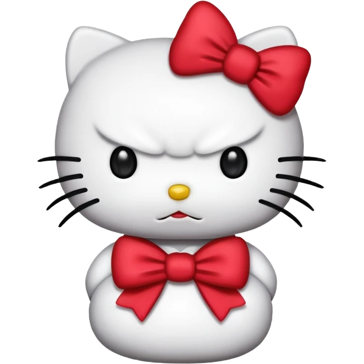 Angry hello kitty  emoji