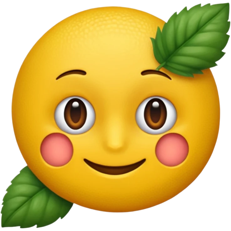 орехи и листья салата рядом emoji