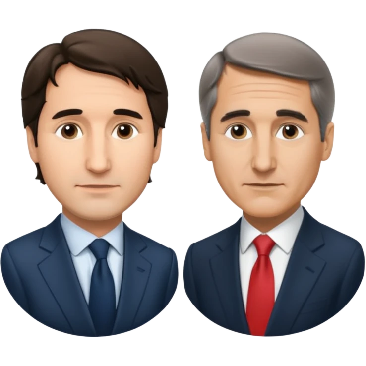 Justin Trudeau vs Mark Carney emoji | AI Emoji Generator