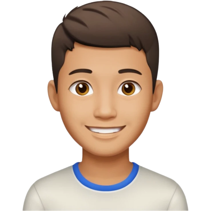 Thai man at fade hair cut 25 years old emoji