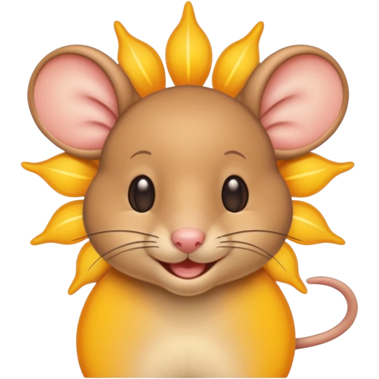 a sun ☀️ 🐭 emoji