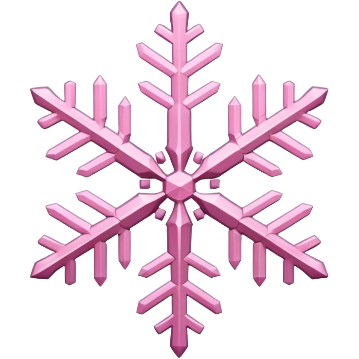 snow flake pink emoji