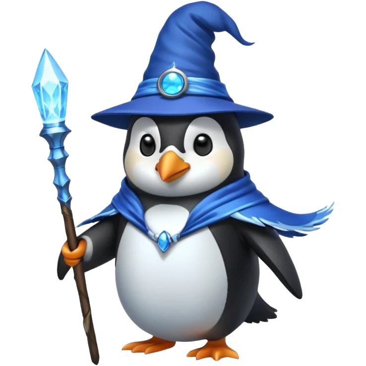 Penguin Wizard emoji