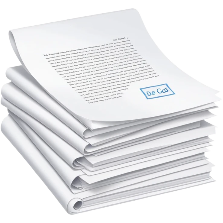 Stack of papers with the top one showing "Dear God" emoji