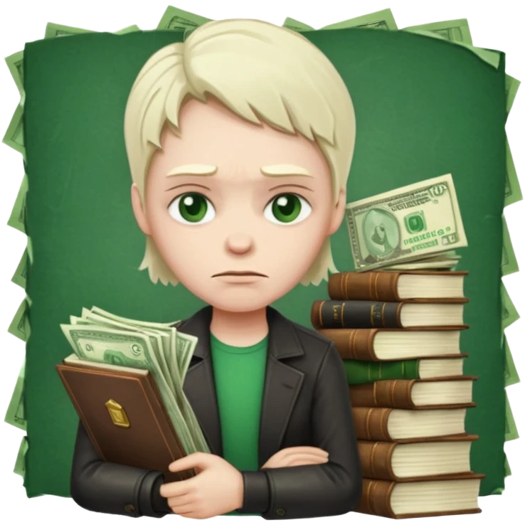 💸📚😓 emoji