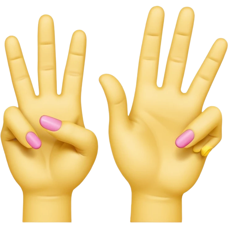 2 in the pink 1 in the stink yellow hand emoji emoji