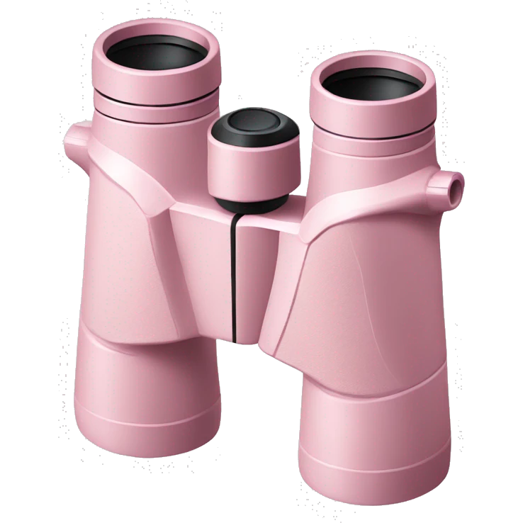 Light pink binoculars facing to the side  emoji
