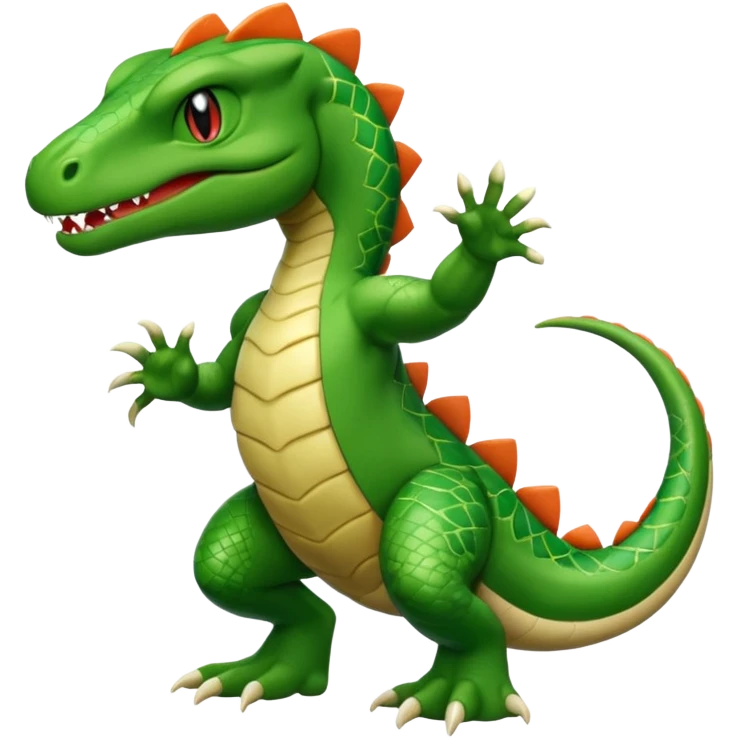 Grovyle-Sandile-fusion emoji