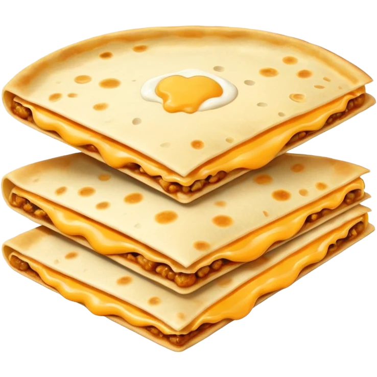 quesadilla, simple, appetizing, white background emoji