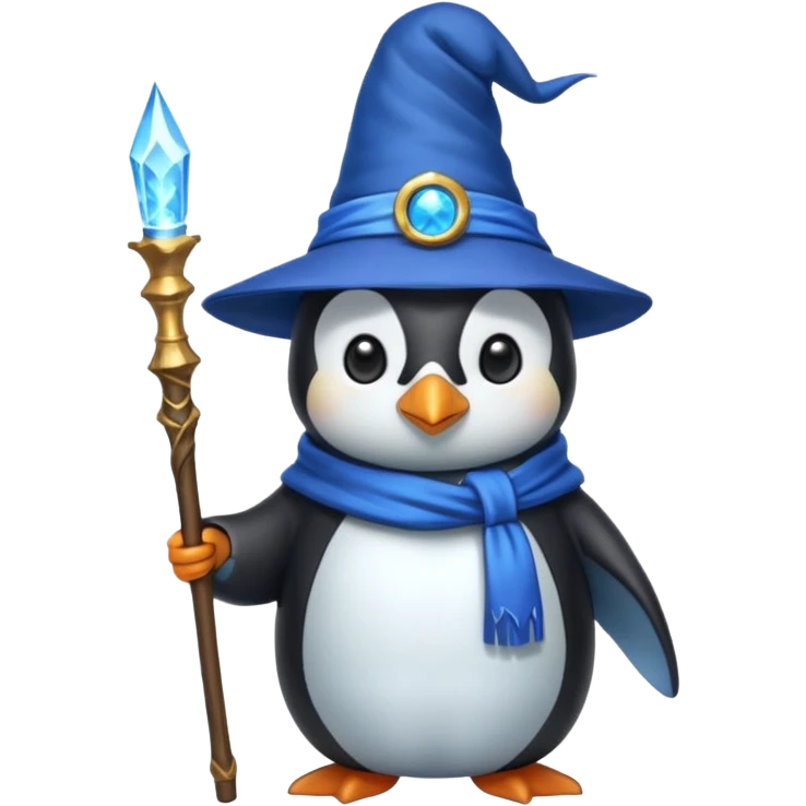 Penguin Wizard emoji