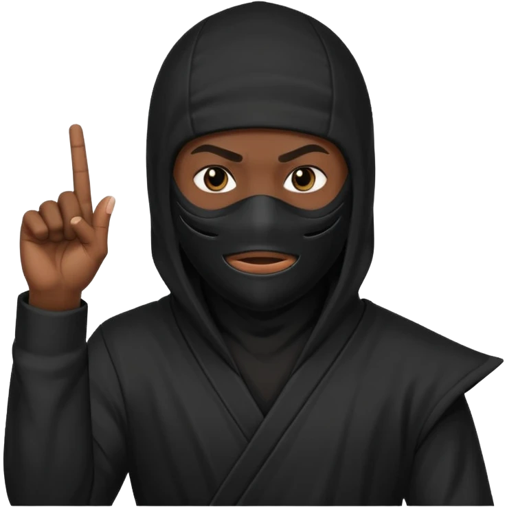 Ç🖕🏻🥷🏽 emoji