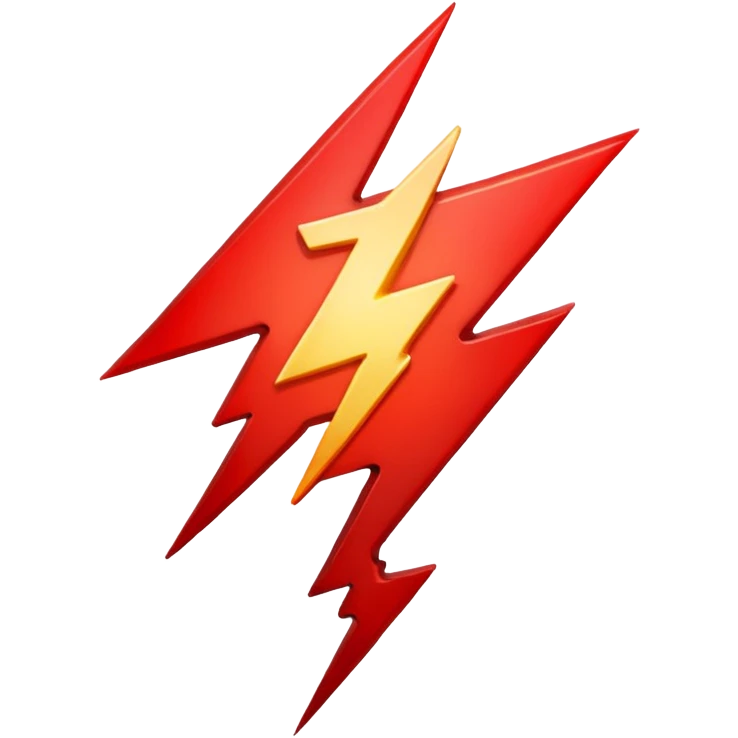 THUNDER red emoji