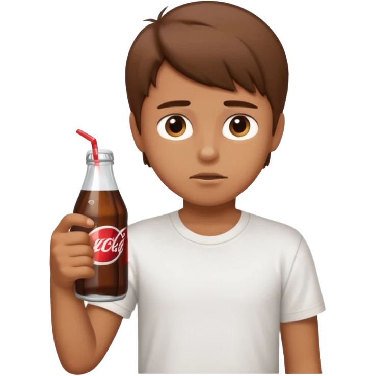 boy refusing a soda emoji