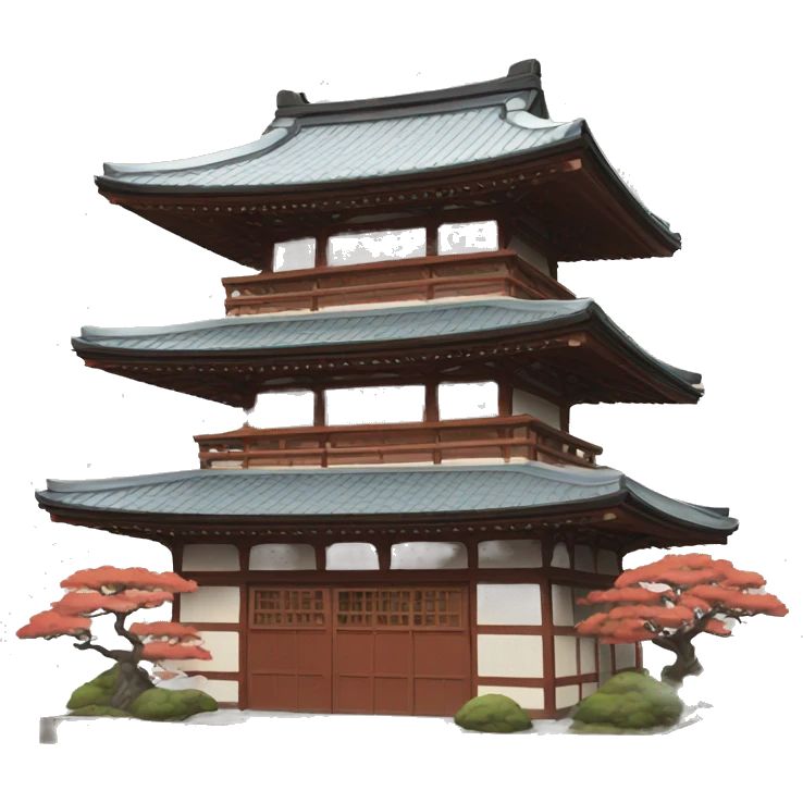 Japanese authentic building emoji