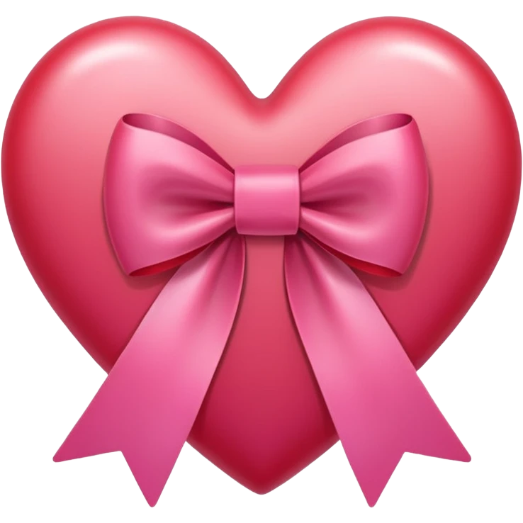 heart with a bow on the bottom emoji
