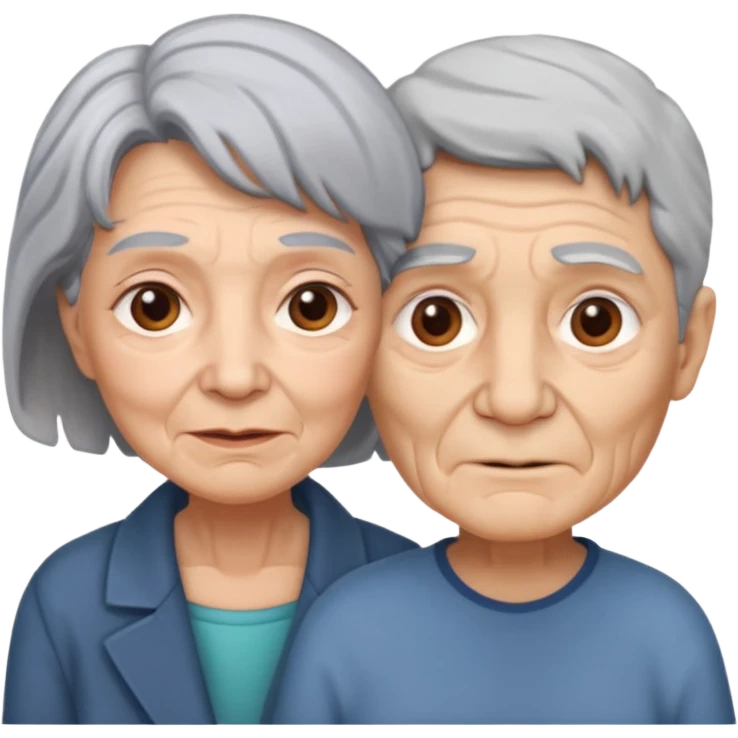 lo mismo que estas haciendo solo coloca alado de la abuela un hombre joven  emoji