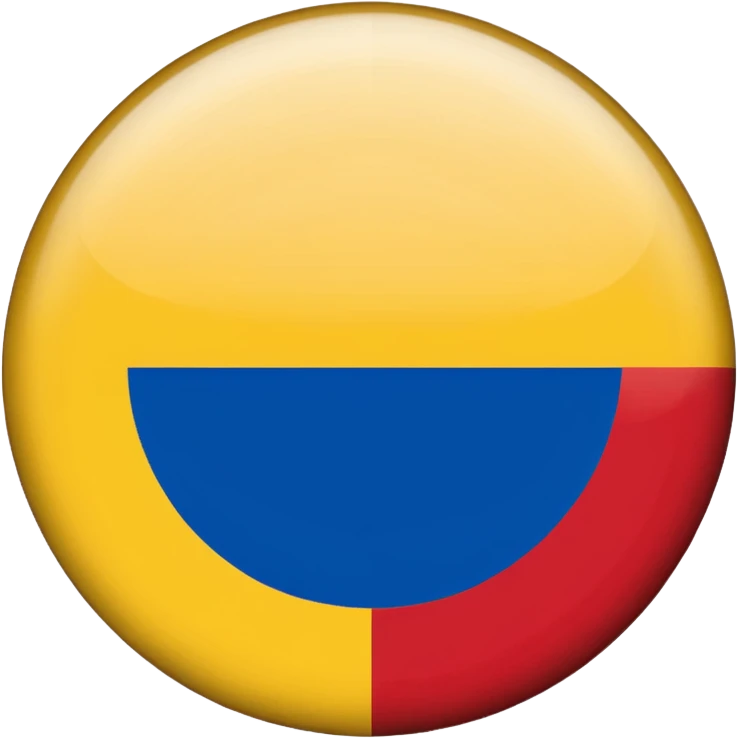 Bandera de colombia circular emoji