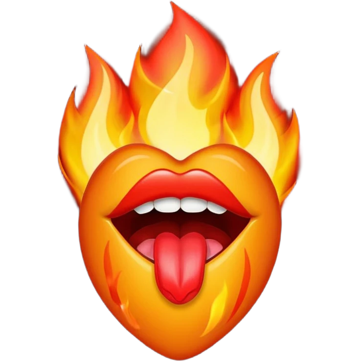 🔥+💋 emoji