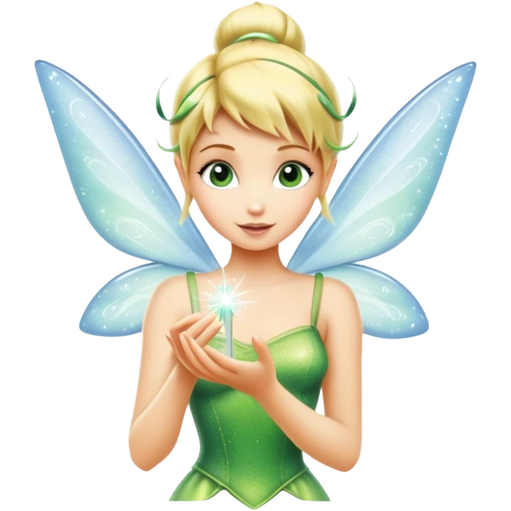 fairy tinkerbell with pixie dust emoji