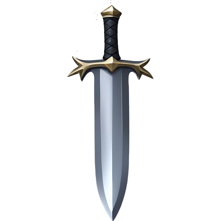 poisonous spiky fantasy sword with an iron handle emoji