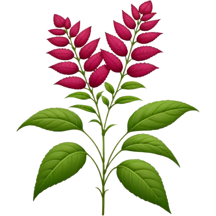 amaranth plant flower emoji