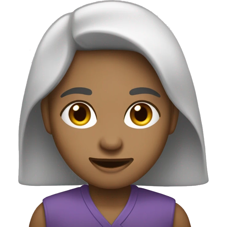 Девушка на подушке в пурпурных тонах  emoji