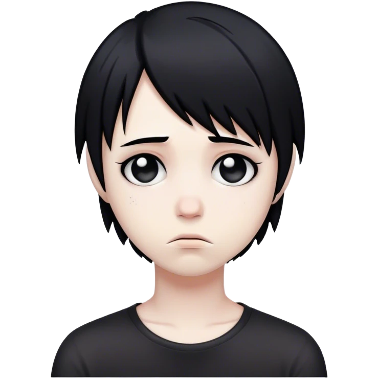 Sad emo emoji