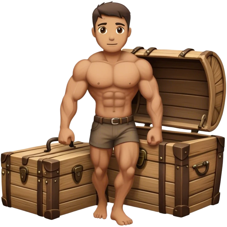 Hunk carrying a trunk emoji