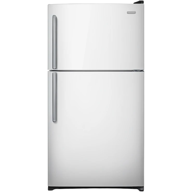 modern white fridge emoji