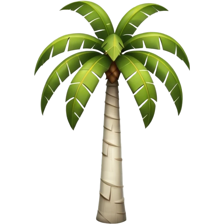 Palmera blanca emoji