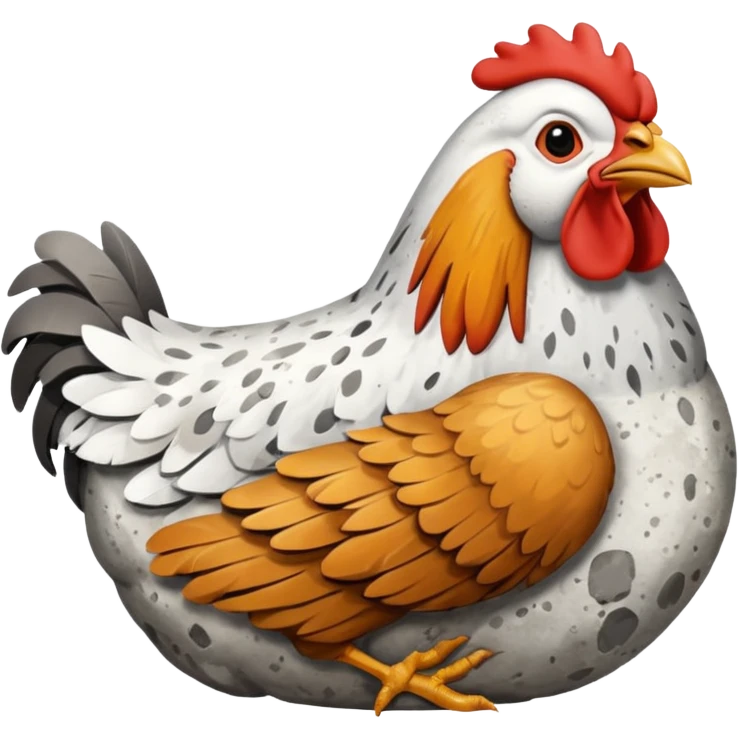 stone texture  chicken emoji