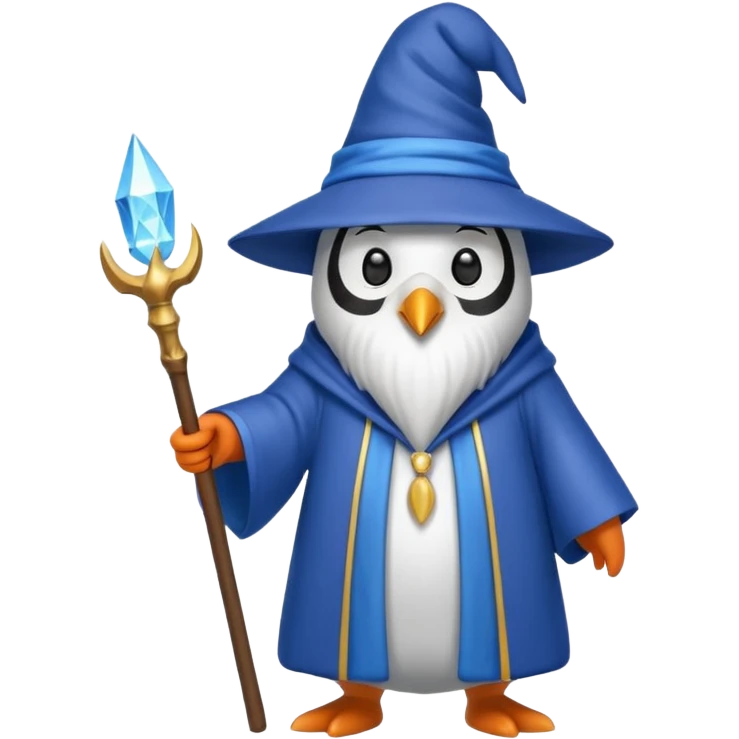 Penguin Wizard emoji
