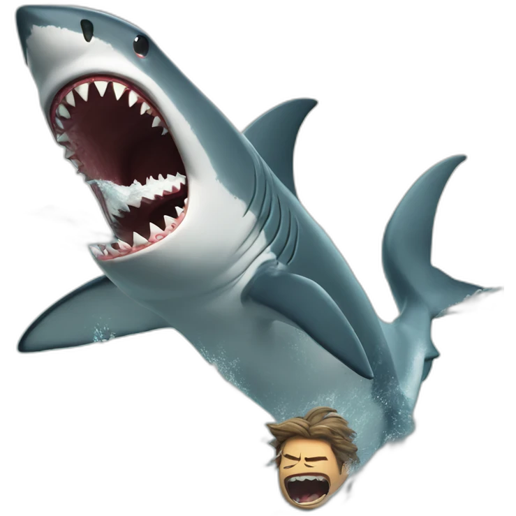 Shark attack emoji