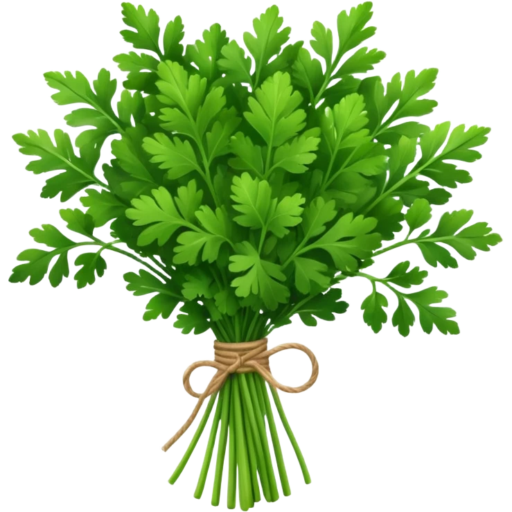 parsley herb bouquet emoji