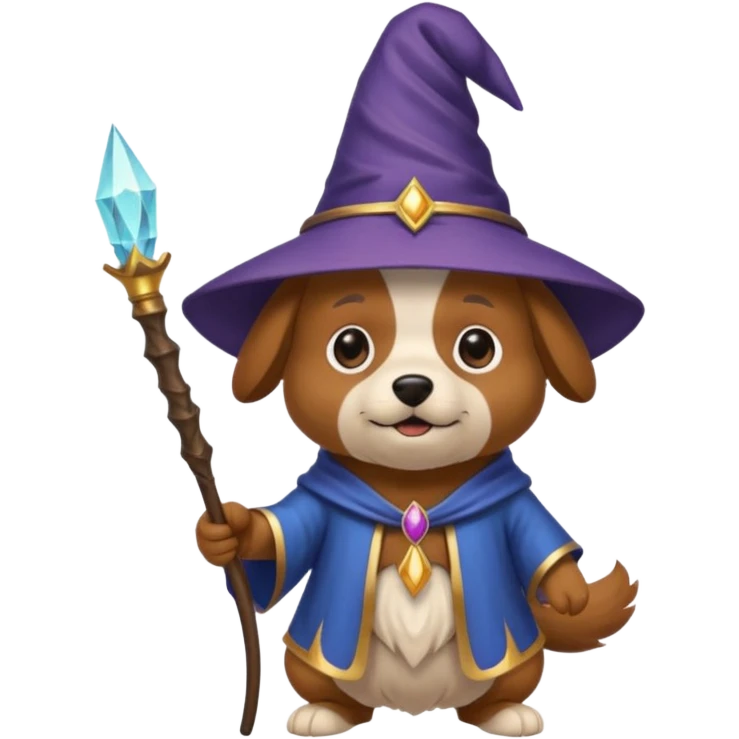 Dog wizard emoji