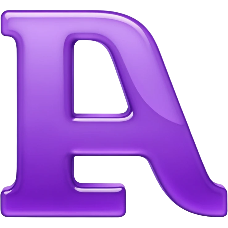 purple alphabet letters emoji