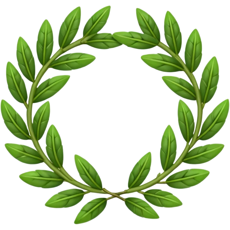 Create a laurel wreath for graduation in university emoji