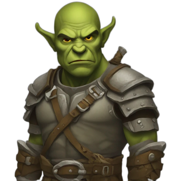 Orc thinking emoji