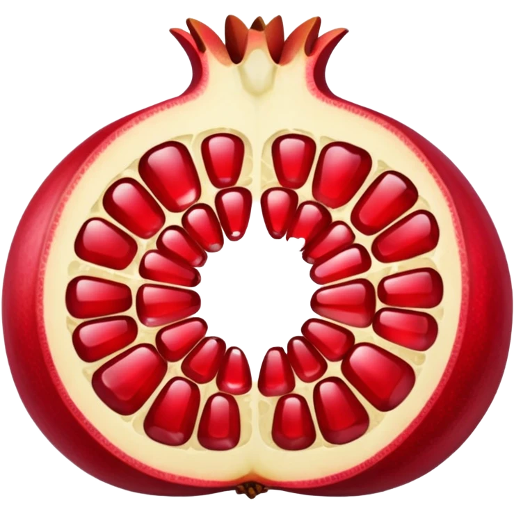 pomegranate sliced emoji